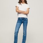 Denim New Gen Midrise Regular Fit Jeans Pepe Jeans L20F2F14 Women