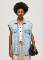 Denim Oversized Fit Denim Waistcoat Pepe Jeans L20F2F131 Women