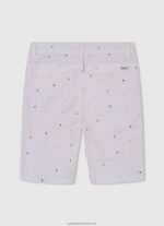 Denim P Print Chino Shorts Pepe Jeans L20F2F1690 Boy - Image 2