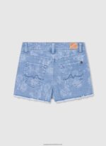 Denim Patty Floral Print Denim Shorts Pepe Jeans L20F2F1490 Girl - Image 2
