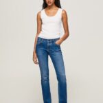 Denim Piccadilly Midrise Slim Fit Jeans Pepe Jeans L20F2F75 Women