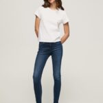 Denim Regent High Waisted Skinny Fit Jeans Pepe Jeans L20F2F45 Women