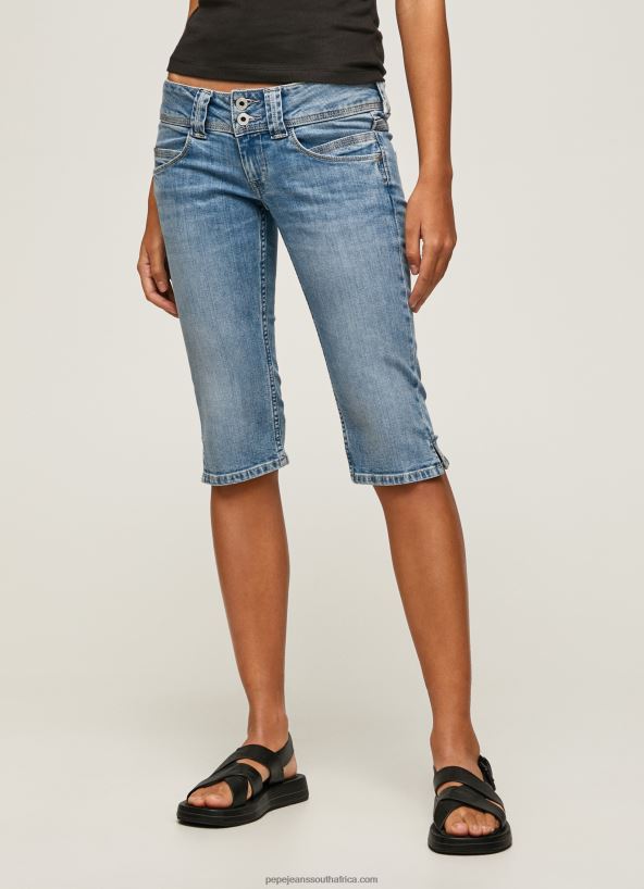 Denim Regular Fit 3/4 Denim Shorts Pepe Jeans L20F2F508 Women - Image 2