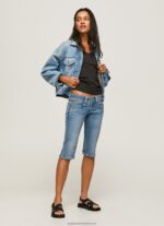 Denim Regular Fit 3/4 Denim Shorts Pepe Jeans L20F2F508 Women