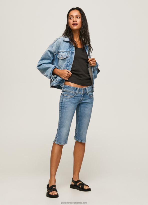Denim Regular Fit 3/4 Denim Shorts Pepe Jeans L20F2F508 Women - Image 1
