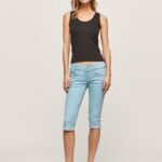 Denim Regular Fit 3/4 Denim Shorts Pepe Jeans L20F2F520 Women