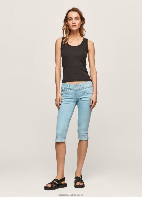 Denim Regular Fit 3/4 Denim Shorts Pepe Jeans L20F2F520 Women - Image 1