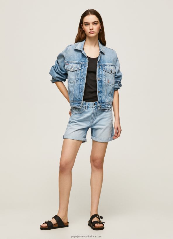 denim_regular_fit_denim_shorts_pepe_jeans_l20f2f492_women.jpg Denim Regular Fit Denim Shorts Pepe Jeans L20F2F492 Women - Image 1