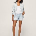Denim Regular Fit Denim Shorts Pepe Jeans L20F2F521 Women