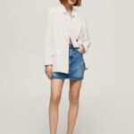 Denim Regular Fit Denim Skirt Pepe Jeans L20F2F495 Women