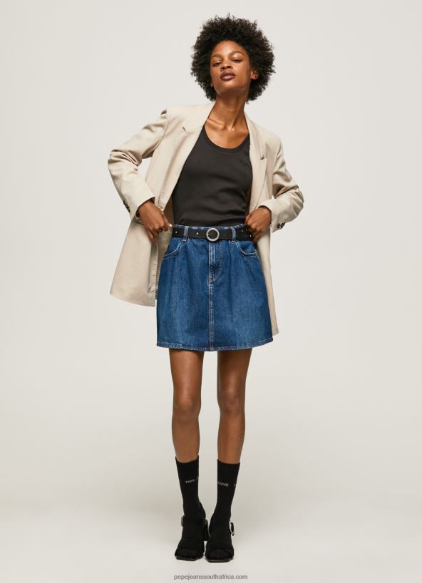 denim_short_cotton_denim_skirt_pepe_jeans_l20f2f99_women.jpg Denim Short Cotton Denim Skirt Pepe Jeans L20F2F99 Women - Image 1