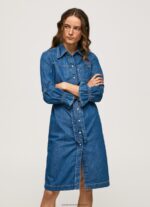 Denim Short Denim Shirt Dress Pepe Jeans L20F2F101 Women - Image 2