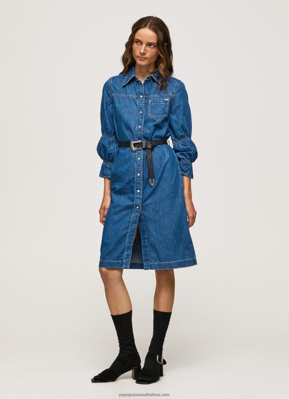 denim_short_denim_shirt_dress_pepe_jeans_l20f2f101_women.jpg Denim Short Denim Shirt Dress Pepe Jeans L20F2F101 Women - Image 1