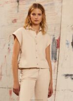 Denim Short Sleeved Denim Shirt Pepe Jeans L20F2F339 Women