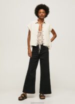Denim Short Sleeved Denim Shirt Pepe Jeans L20F2F339 Women - Image 3
