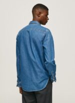 Denim Slim Fit Denim Shirt Pepe Jeans L20F2F1023 Men - Image 4