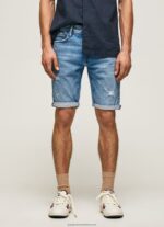 Denim Stanley Tapered Fit Denim Shorts Pepe Jeans L20F2F821 Men - Image 2