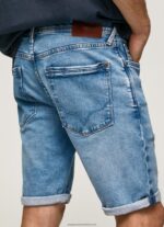 Denim Stanley Tapered Fit Denim Shorts Pepe Jeans L20F2F821 Men - Image 4