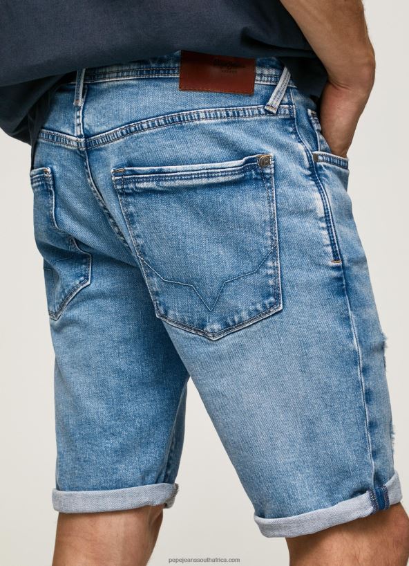 Denim Stanley Tapered Fit Denim Shorts Pepe Jeans L20F2F821 Men - Image 4