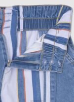 Denim Striped Print Denim Shorts Pepe Jeans L20F2F1508 Girl - Image 3