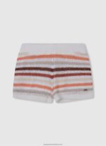 Denim Striped Print Denim Shorts Pepe Jeans L20F2F1508 Girl - Image 5