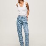 Denim Violet High Waisted Relaxed Fit Jeans Pepe Jeans L20F2F77 Women