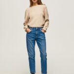Denim Violet Mom Carrot Fit High Waist Jeans Pepe Jeans L20F2F82 Women