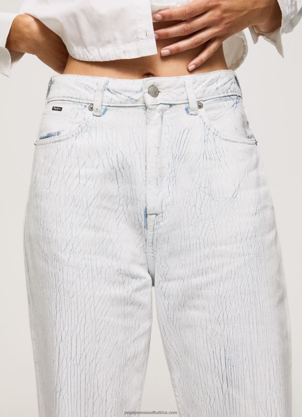 Denim Willow High Waisted Tapered Fit Jeans Pepe Jeans L20F2F66 Women - Image 4