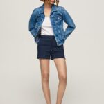 Dulwich Adjustable Waist Cotton Shorts Pepe Jeans L20F2F517 Women