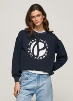 Dulwich Circular Logo Cotton Jumper Pepe Jeans L20F2F279 Women