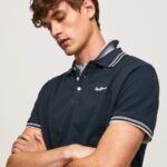 Dulwich Embroidered Logo Pique Polo Shirt Pepe Jeans L20F2F1076 Men