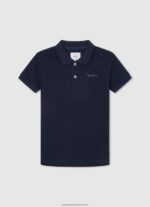 Dulwich Embroidered Logo Pique Polo Shirt Pepe Jeans L20F2F1673 Boy