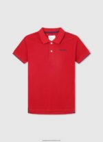 Dulwich Embroidered Logo Pique Polo Shirt Pepe Jeans L20F2F1673 Boy - Image 3