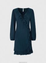 Dulwich Esha Wrapping Short Dress Pepe Jeans L20F2F158 Women - Image 5