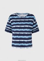 Dulwich Faded-Striped Cotton T-Shirt Pepe Jeans L20F2F413 Women - Image 5