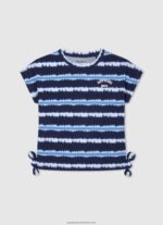 Dulwich Faded Stripes Cotton T-Shirt Pepe Jeans L20F2F1463 Girl