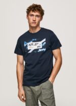 Dulwich Flag Print Cotton T-Shirt Pepe Jeans L20F2F956 Men