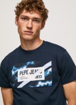 Dulwich Flag Print Cotton T-Shirt Pepe Jeans L20F2F956 Men - Image 3