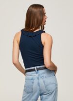 Dulwich Frilled Neckline T-Shirt Pepe Jeans L20F2F441 Women - Image 4