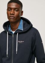 Dulwich Logo Print Zipped Jumper Pepe Jeans L20F2F905 Men - Image 3