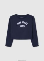 Dulwich Long Sleeve Cotton T-Shirt Pepe Jeans L20F2F1437 Girl