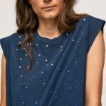 Dulwich Marbled Armhole-Sleeved T-Shirt Pepe Jeans L20F2F406 Women