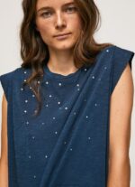 Dulwich Marbled Armhole-Sleeved T-Shirt Pepe Jeans L20F2F406 Women