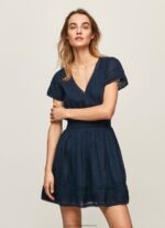 Dulwich Poete Embroidered Cotton Dress Pepe Jeans L20F2F220 Women - Image 2