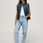 Dulwich Rubber Patch Logo Padded Waistcoat Pepe Jeans L20F2F118 Women