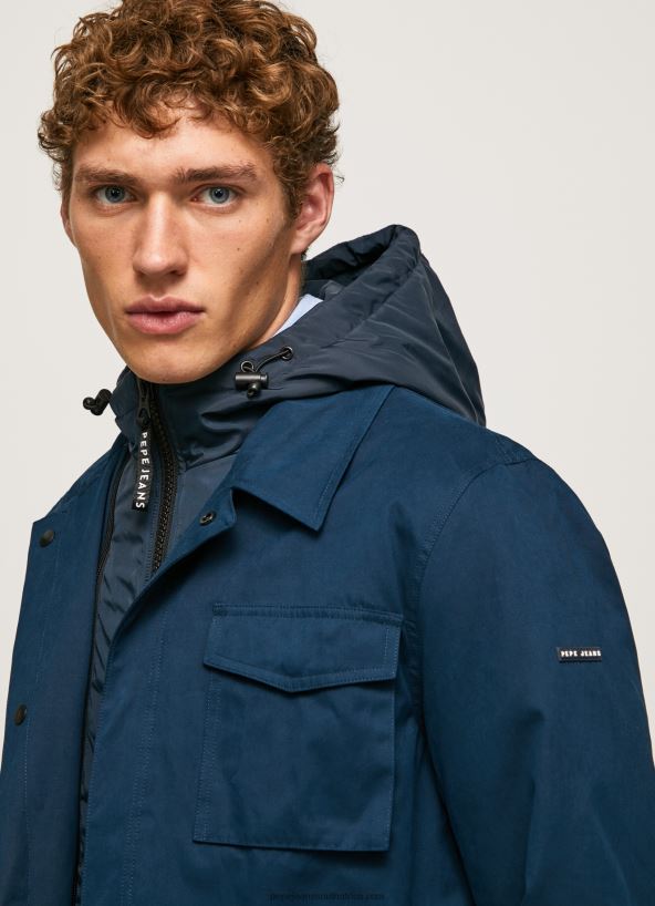 Dulwich Short Parka With Detachable Bib Pepe Jeans L20F2F832 Men - Image 3
