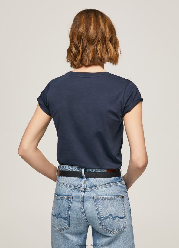 Dulwich Short-Sleeved Cotton T-Shirt Pepe Jeans L20F2F430 Women - Image 4