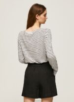 Dulwich Striped Long Sleeved T-Shirt Pepe Jeans L20F2F436 Women - Image 4