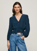 Dulwich V-Neck Cropped Fit Top Pepe Jeans L20F2F325 Women