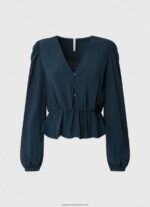 Dulwich V-Neck Cropped Fit Top Pepe Jeans L20F2F325 Women - Image 5